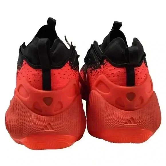 Adidas Basketball Shoes Black Red Mens Size 8 Trae Young 3 Sneakers NEW - Picture 5 of 9